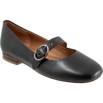 Softwalk Kassala Mary Jane Flat in Black at Nordstrom, Size 10.5