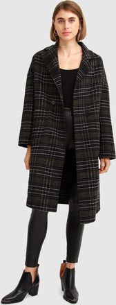 Belle & Bloom Publisher Double-Breasted Wool Blend Coat