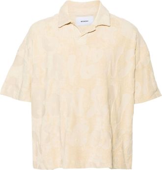 BONSAI Branding polo shirt - men - Cotton - L - Neutrals