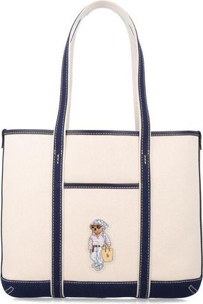 Polo Ralph Lauren Polo Bear Canvas Small Shopper Tote