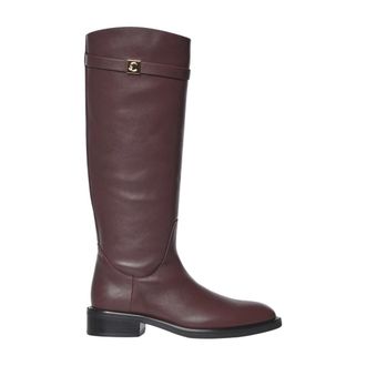 Coccinelle Hoge laarzen - Dames - Schoenen - Paars - Maat: 37 EU Leer