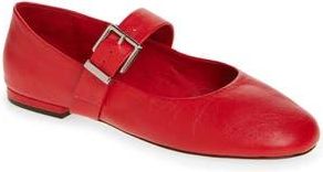Cinq &agrave; Sept Sofia Mary Jane Flat in Cardinal at Nordstrom Rack, Size 8Us / 38Eu