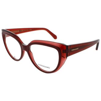 Ferragamo Mens Transparent Cat Eye Eyeglass Frames Sf2984