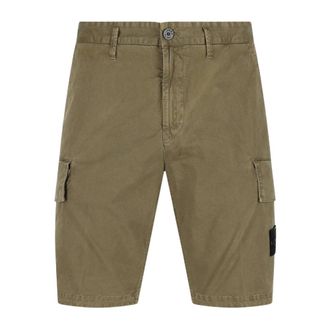 Stone Island L100018 Cargo Shorts - Heren - Korte broeken - Groen - Maat: W30 Katoen