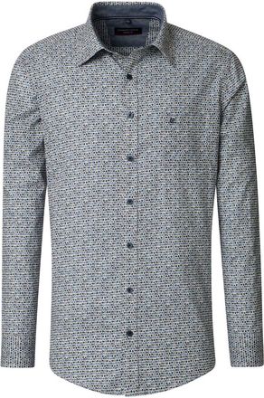 Casamoda Casa Moda overhemd blauw 100% katoen Casual Fit