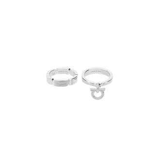 Ferragamo Polished Silver Scarf Ring - Silver
