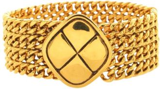 Chanel Vintage Gold Plated Chain Bracelet