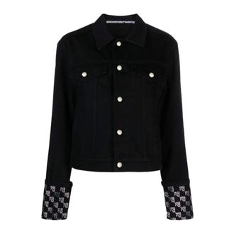 Alexander Wang Dames, Jassen, Zwart, Maat: XS Katoen