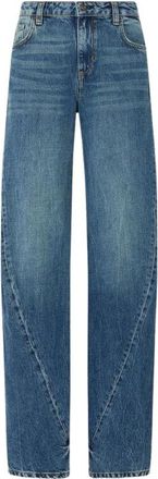 Liu Jo Wide Jeans - Dames - Loose Fit Jeans - Blauw - W26 - Jeans
