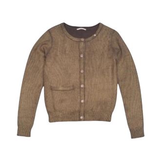 Gas Wollen Cardigan - Dames - Vesten - Bruin - XS - Wol - Truien & Vesten