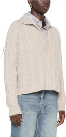 Kujten Aenora Kabeltrui - Dames - Cashmere truien - Beige - M - Kasjmier - Truien & Vesten