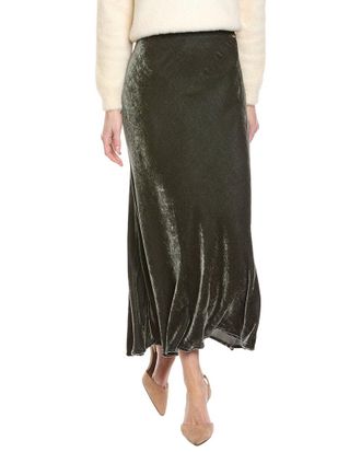 Velvet Eza Velvet Silk-Blend Skirt