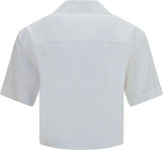 Versace Womens White Cotton Dress Shirt