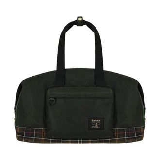 Barbour Field Waxed Holdall - Heren - Tassen - Groen - Maat: ONE Size Katoen