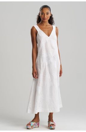 Natori Palm Maxi cover-up Dress in White at Nordstrom, Size Medium