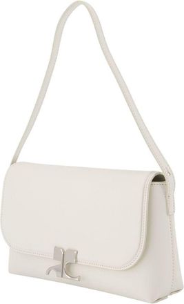 Courr&egrave;ges Womens Shoulder Bag White Cowhide