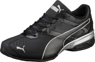 Puma Sneaker PUMA TAZON 6 FM, Herren, Gr. 42,5, puma schwarz, puma silber, Synthetik, Schuhe Sneaker