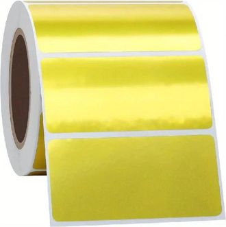 OEM Etiquetas Termoadhesivas Doradas Impermeables, 3,2 Cm X 5,7 Cm (2,25 X 1,25), Etiquetas Doradas Termoadhesivas, Etiquetas Para Envolver Regalos, Etiqu