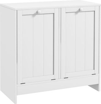 Kleankin Mueble ropa sucia 66x33x68 cm blanco