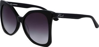 Karl Lagerfeld KL967S 001 Womens Sunglasses Black Size 55