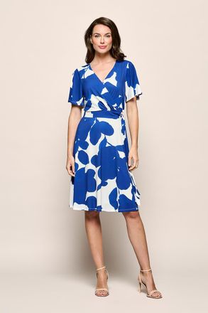 Mart Visser Regina Print Jurk Navy / Off White