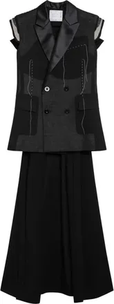 sacai Mujer, Vestidos, Negro, Talla: M