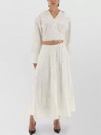 Rotate organic cotton wrap top