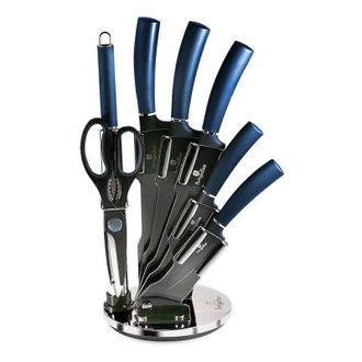 Berlinger Haus Berlinger Haus - Juego De Cuchillos Bh-2564 Aguamarina En Soporte