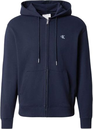 Calvin Klein Zip-Through Hoodie - male - Calvin Klein - Zip-throughs - Blue - 2XL - Sweatshirts & Hoodies