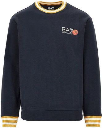 Emporio Armani Cotton sweatshirt with logo print Man XL