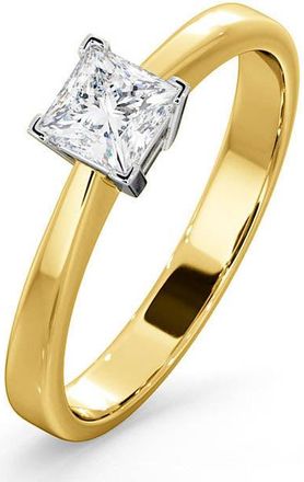 The Diamond Store Certified Lauren 18K Gold Diamond Engagement Ring 0.50CT-G-H/SI