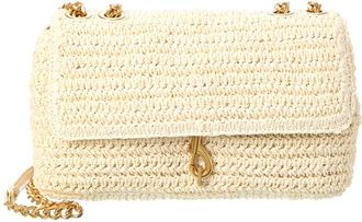 Rebecca Minkoff Edie Md Rafia & Leather Crossbody
