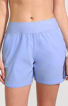 Lands End SunShade UPF 50 5 Board Shorts in Soft Cloud Blue at Nordstrom, Size 2