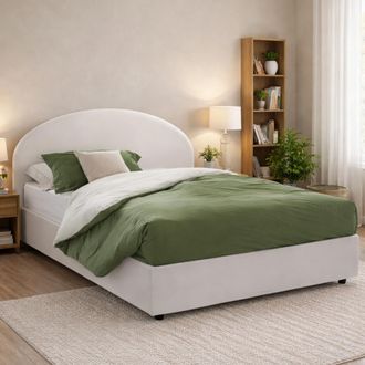 Talamo Italia Talamo Italia Cama Matrimonial Conny, Cama Contenedor Con Tapizado En Ecopiel, 100% Made In Italy, Apertura Frontal, Adecuado Para Colch&oacute;n 160x190 Cm,