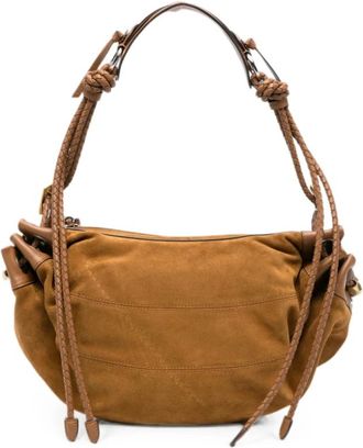 Isabel Marant Tassen, Dames, Bruin, ONE Size, Leer, Maia Medium Bag