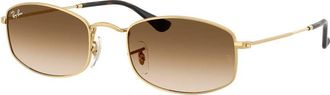 Ray-Ban Clear Gradient Brown Irregular Unisex Sunglasses RB3832 001/51 55