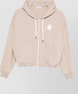 Brunello Cucinelli cotton hoodie long sleeves drawstring hood