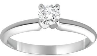 Pompeii3 1/4Ct Solitaire Round Cut Diamond Platinum Engagement Ring