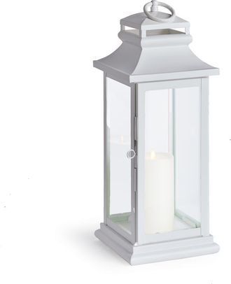 Napa Home & Garden Matilda Outdoor Lantern Candle Holder in White at Nordstrom, Size Small