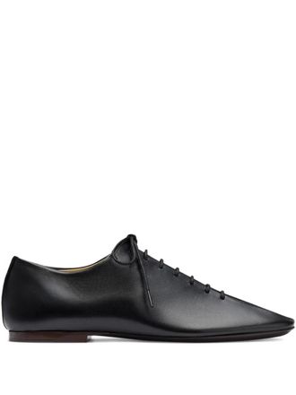 Christophe Lemaire Souris leather lace-up derby shoes - Black