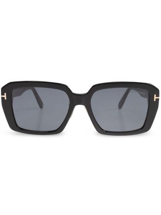 Tom Ford Eyewear Zonnebril met vierkant montuur - Zwart