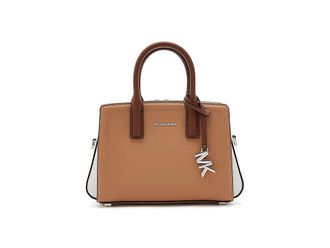 Michael Kors Laila Extra Small Crossbody Cross Body Womens Handbags Peanut : SM, Leather/Polyester