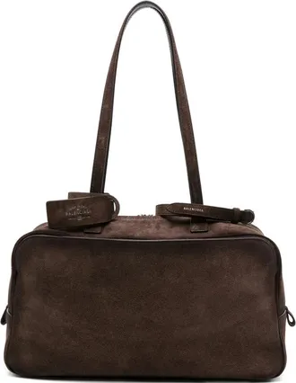 Balenciaga Medium Carrie Brown Tote Bag