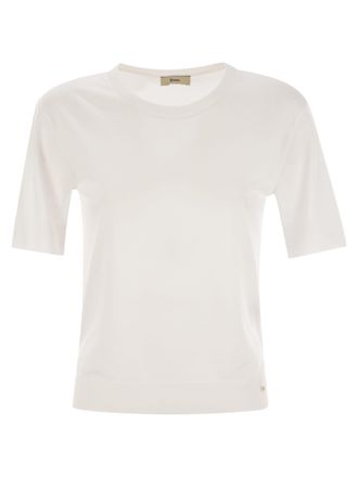 Herno Lyocell en Cotton T -shirt