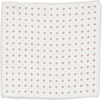 Eleventy Vierkante zak met print - Wit