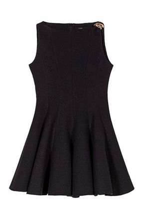 Maje Mini flared tweed dress in Black at Nordstrom, Size 38 Eu