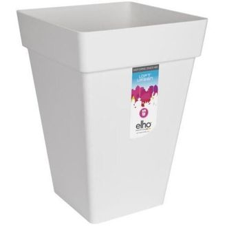 ELHO Vaso Cuadrado Alto 30 - Blanco Loft Urban - 100% Reciclado