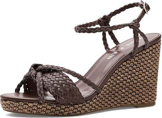 Anne Klein Vow Womens Sandals Chc Brown Woven : 9.5 M, Synthetic