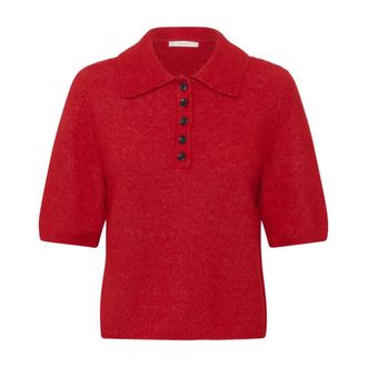 Gestuz Polo Shirts, female, Red, Size: 2XS Gzalpha SS Polo Pullover