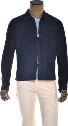 Kiton Kired Juan Lambskin Suede Zip-Up Jacket